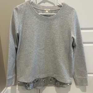 J Crew sequin crewneck
